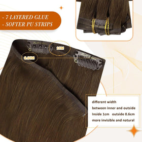Full Shine clip-in extensions in packaging
