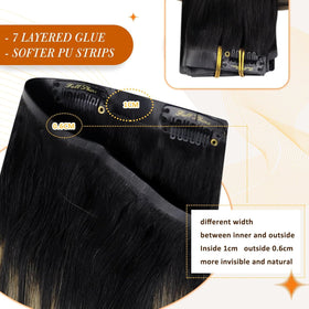 Full Shine clip in extensions showing natural texture