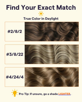 Full Shine Clip in Extensions showing natural texture