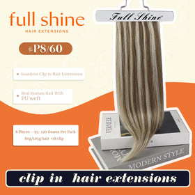 Full Shine Clip in Extensions showing the soft texture