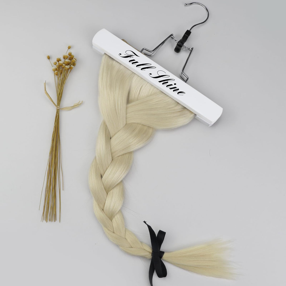 Full Shine Clip in Extensions styled with curls