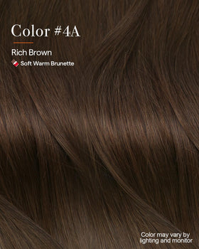 Full Shine clip-in extensions with silicone clips visible