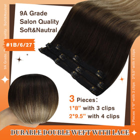 Full Shine Clip in Hair Extensions 60g packaging