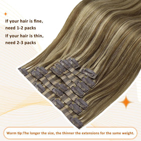 Full Shine Clip-In Hair Extensions in a natural setting