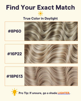 Full Shine Clip in Hair Extensions in different length options