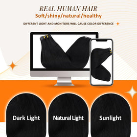 Full Shine Clip-in Hair Extensions in different lengths
