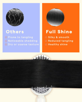 Full Shine Clip-in Hair Extensions laid flat