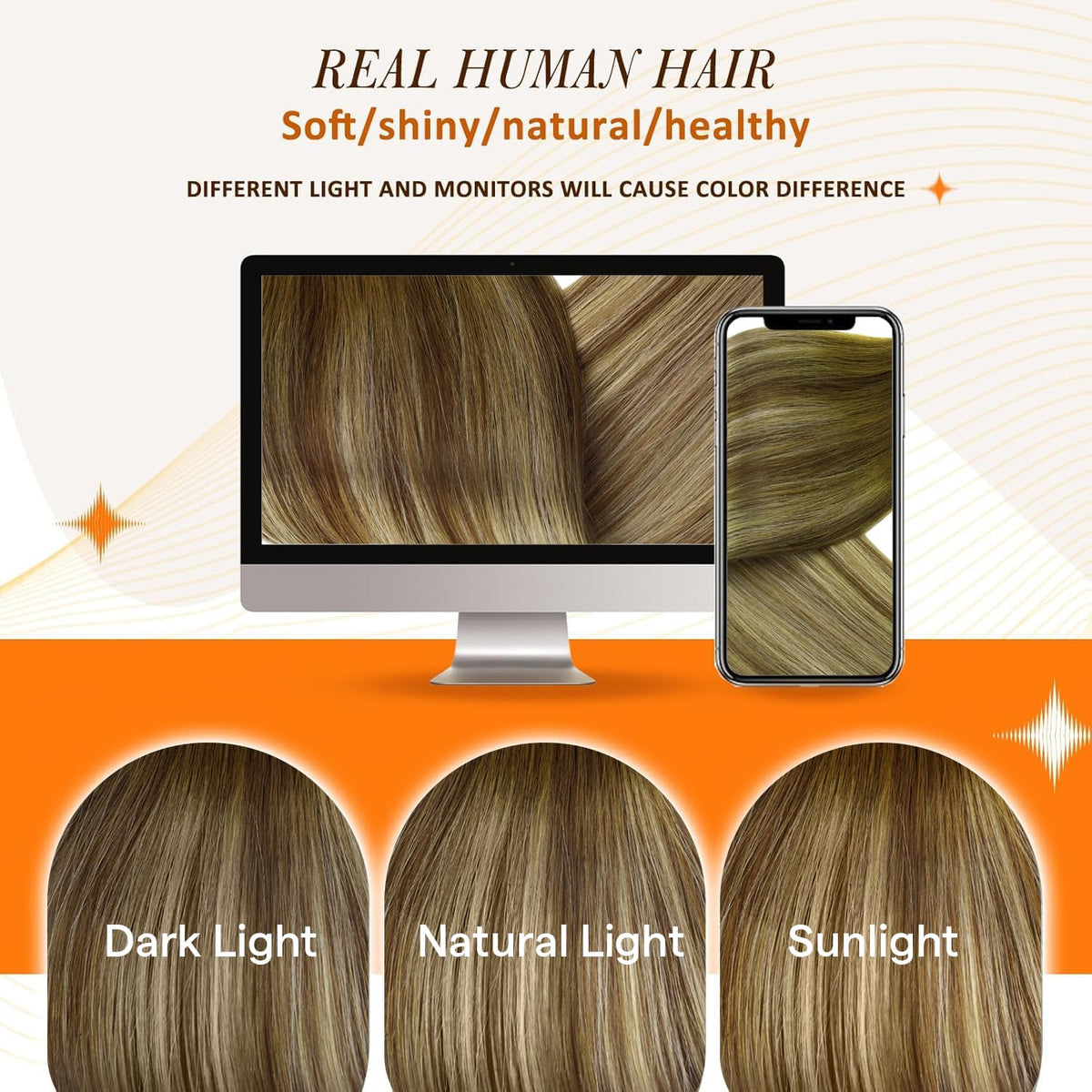 Full Shine Clip-in Hair Extensions layered blowout style