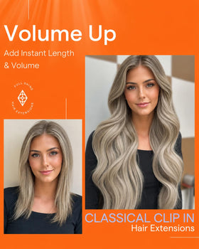 Full Shine Clip in Hair Extensions packaging
