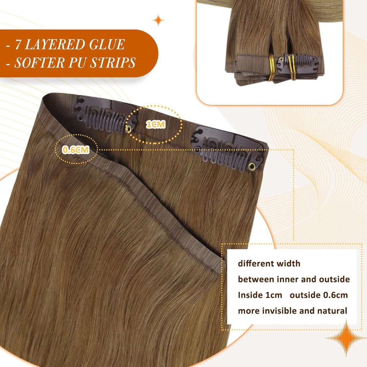 Full Shine Clip-in Hair Extensions packaging front view