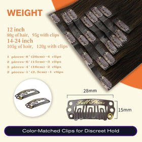 Full Shine Clip-In Hair Extensions styled in soft waves