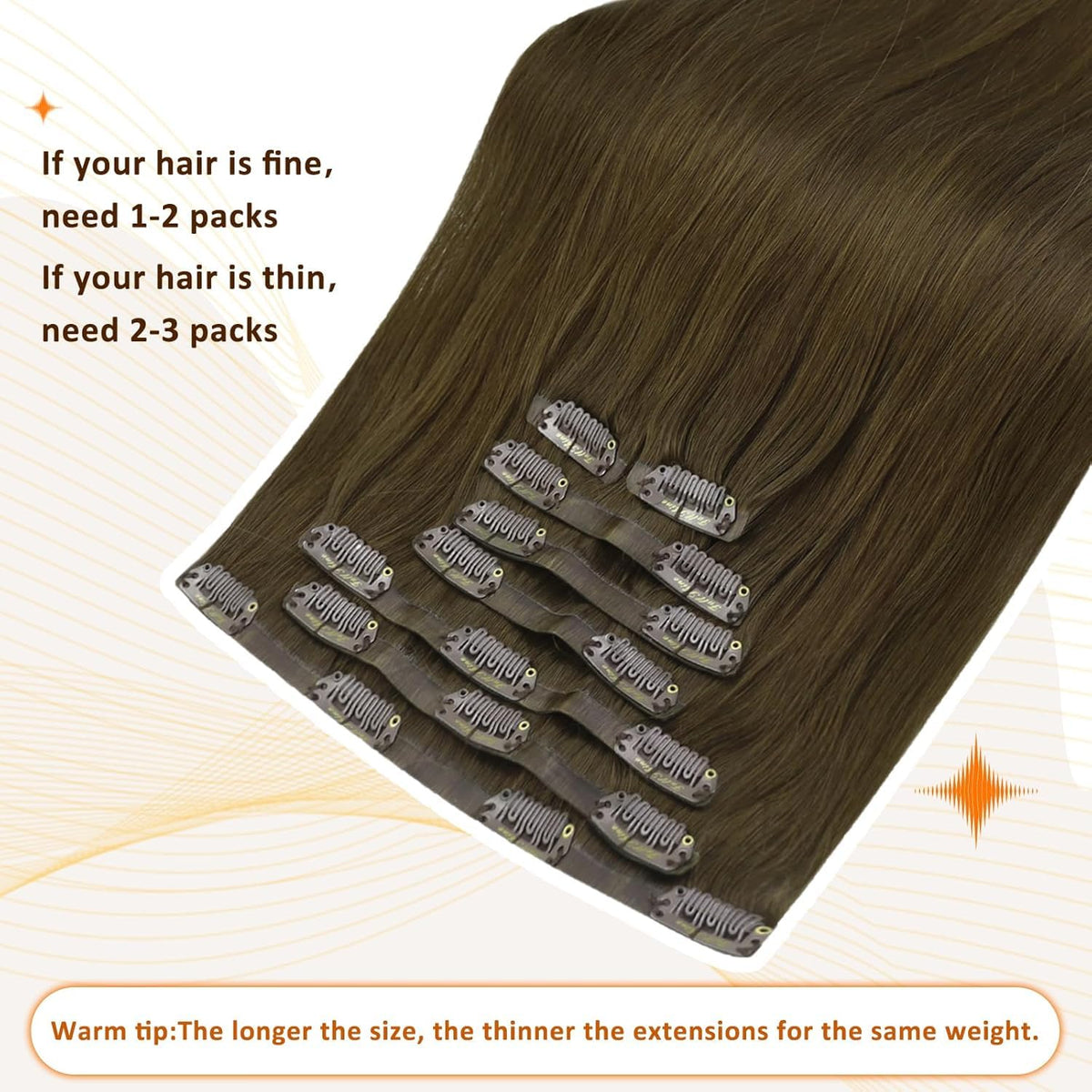 Full Shine Clip-In Hair Extensions with styling tools