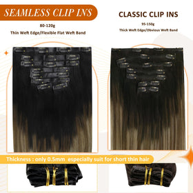 Full Shine Clip-Ins displayed in packaging