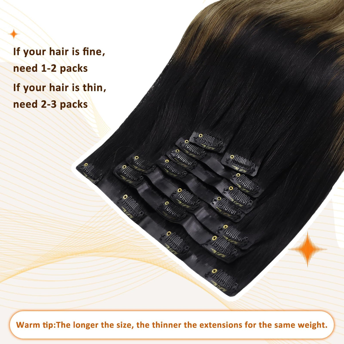Full Shine Clip-Ins styled in an elegant hairstyle