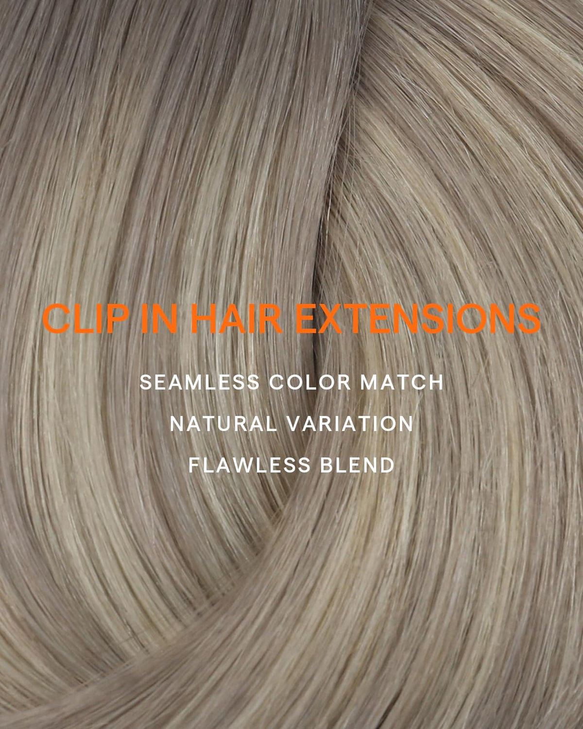 Full Shine Clip on Hair Extensions 16 Inch Balayage in use