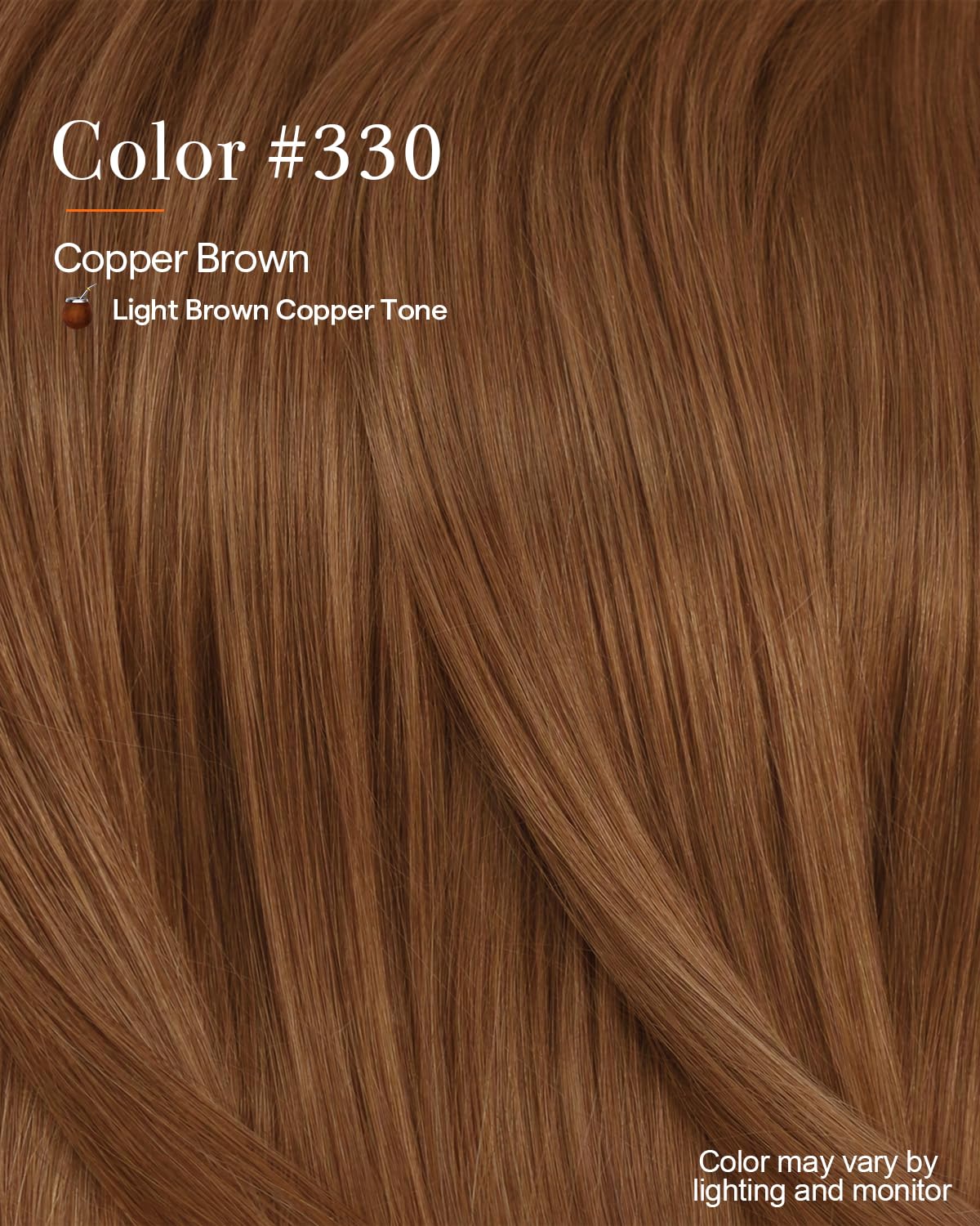 Full Shine Copper Red hair extensions styled in curls