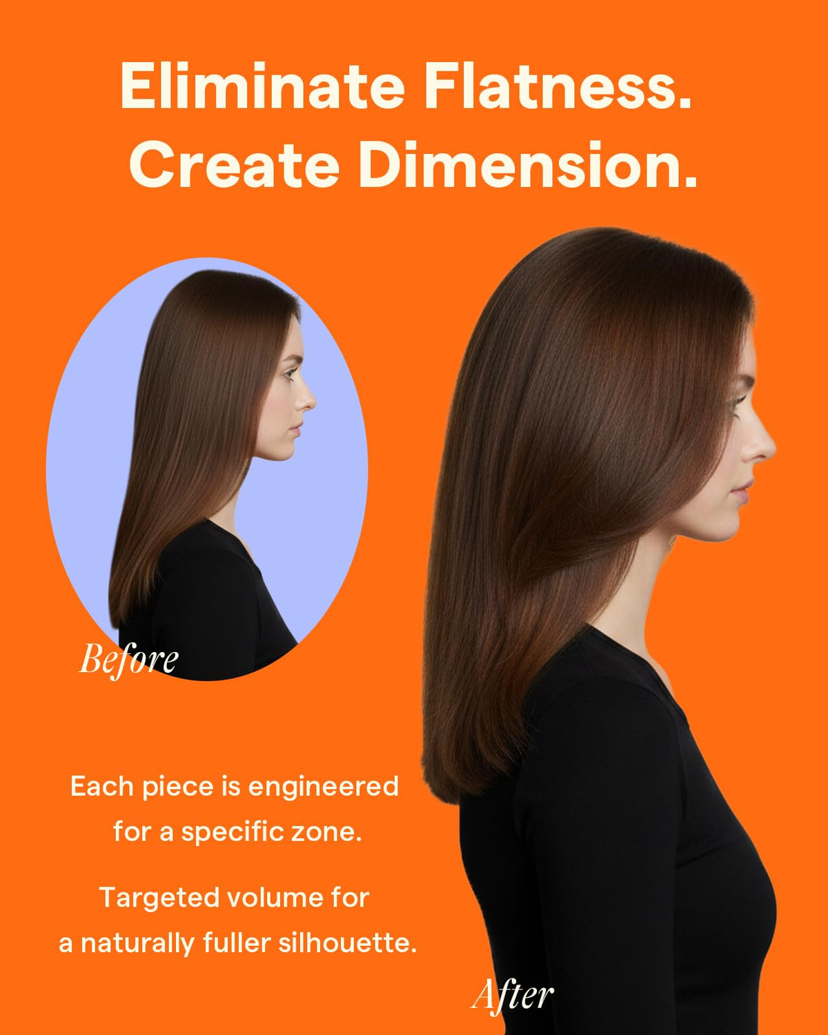 Full Shine Dark Brown Balayage Clip-in Extensions packaging