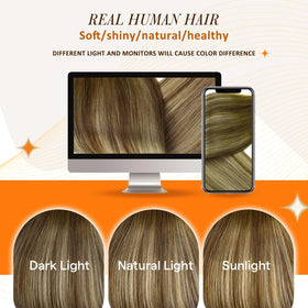 Full Shine extensions being applied for a layered look