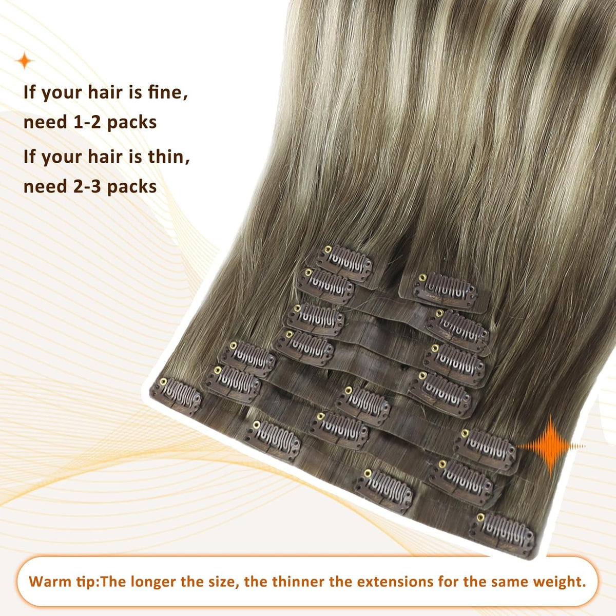 Full Shine extensions in a variety of lengths