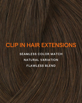 Full Shine extensions styled in curls