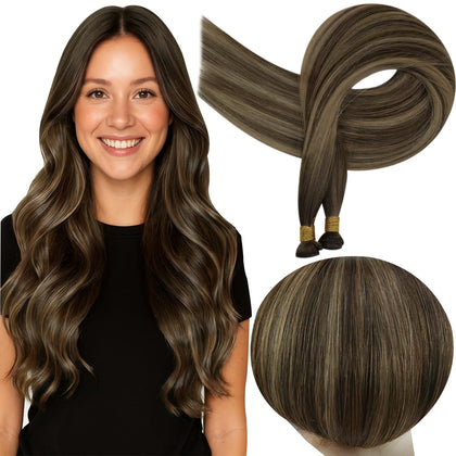 Full Shine Genius Weft 20 Inch Hair Extensions front view