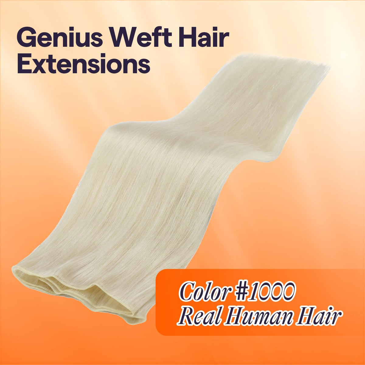 Full Shine Genius Weft Hair Extensions 14 Inch packaging