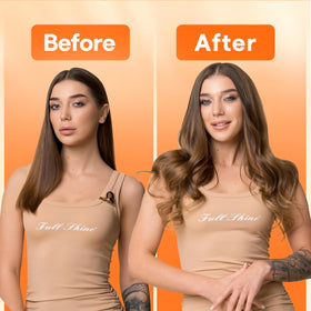 Full Shine Genius Weft Hair Extensions 14 Inch side view