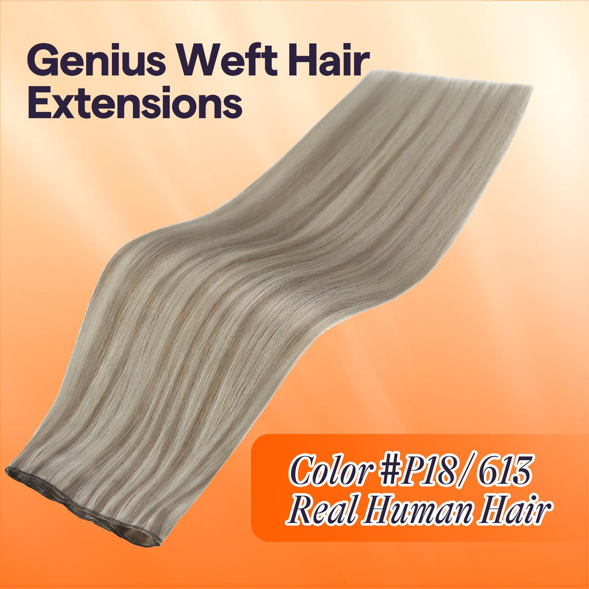 Full Shine Genius Weft Hair Extensions 16 Inch packaging