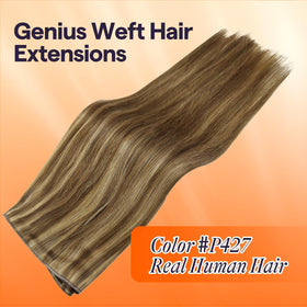Full Shine Genius Weft Hair Extensions 18 Inch back view