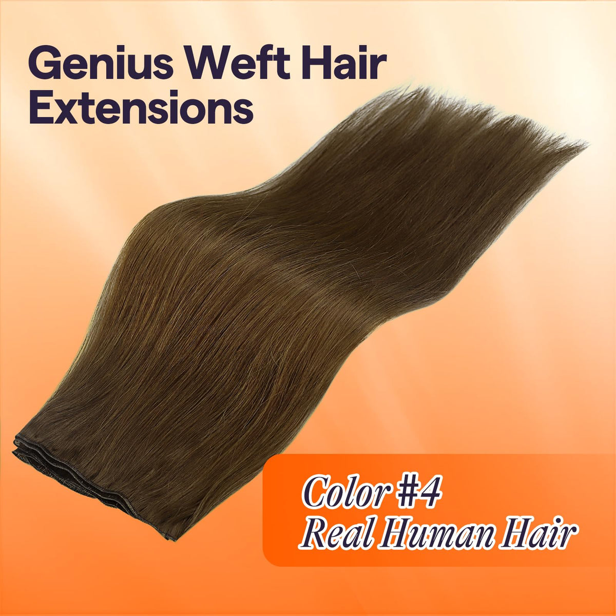 Full Shine Genius Weft Hair Extensions 18 Inch packaging