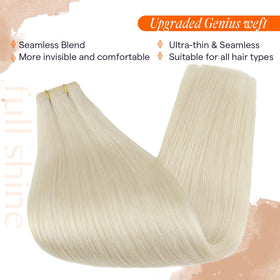 Full Shine Genius Weft Hair Extensions 18 Inch styled hair