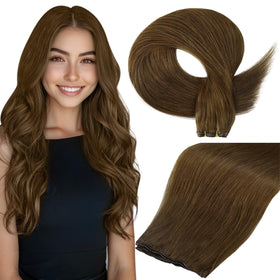 Full Shine Genius Weft Hair Extensions 20 Inch 60g front view