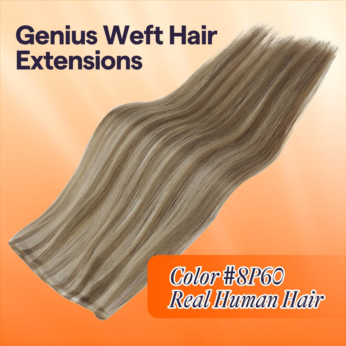 Full Shine Genius Weft Hair Extensions 20 Inch 60G packaging