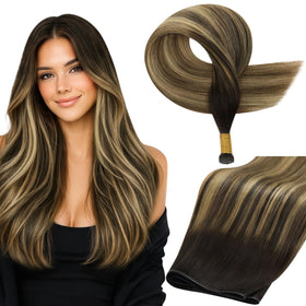 Full Shine Genius Weft Hair Extensions 20 Inch front view