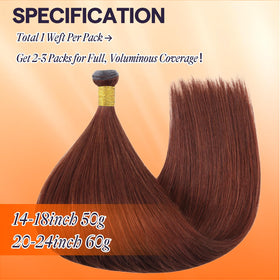 Full Shine Genius Weft Hair Extensions 20 Inch side view