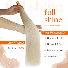 Full Shine Genius Weft Hair Extensions 22 Inch 80g packaging