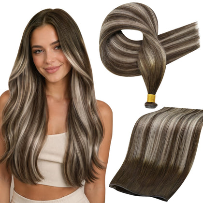 Full Shine Genius Weft Hair Extensions 22 Inch front view