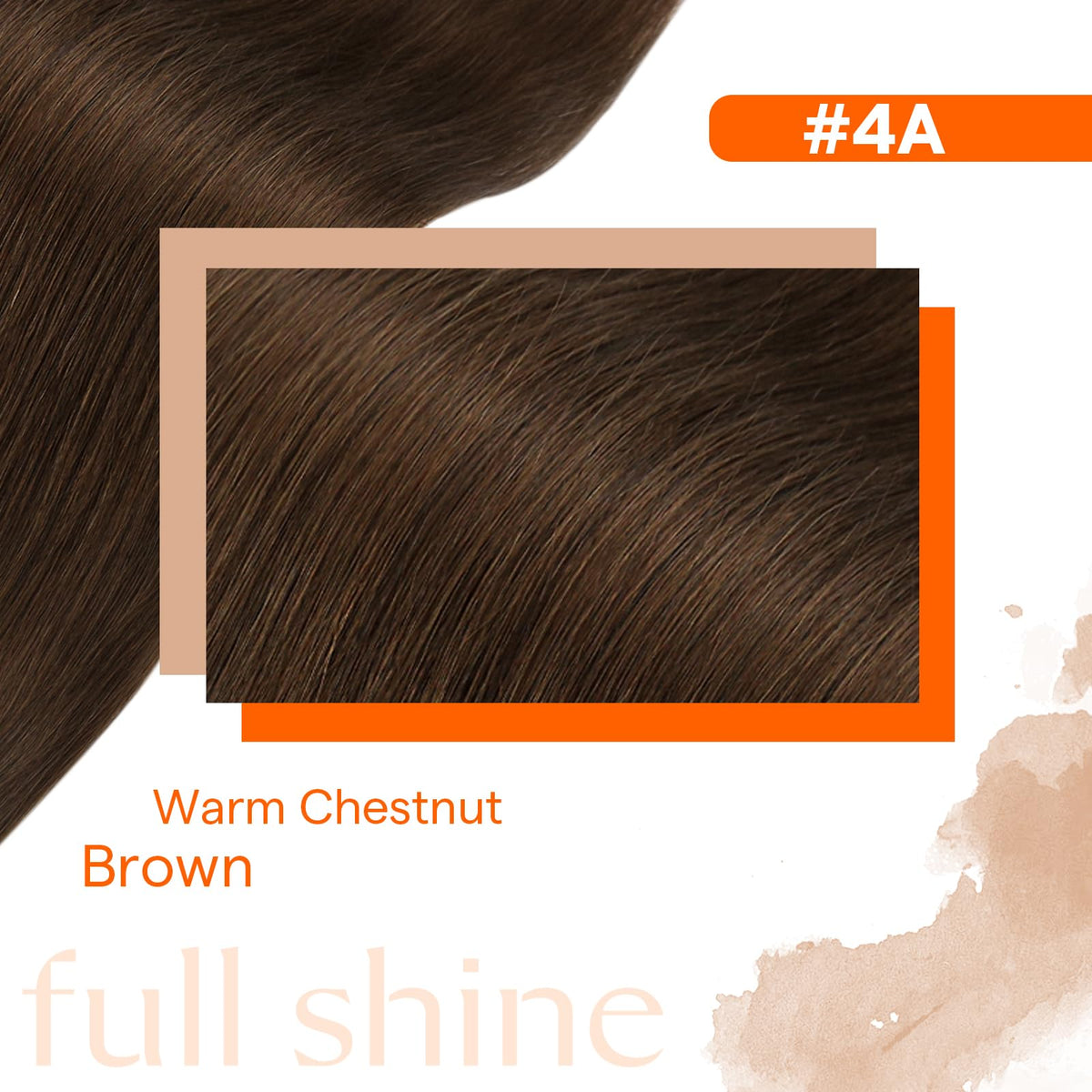 Full Shine Genius Weft Hair Extensions 22 Inch natural look on model