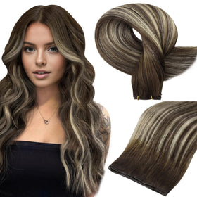 Full Shine Genius Weft Hair Extensions 22 Inch packaging