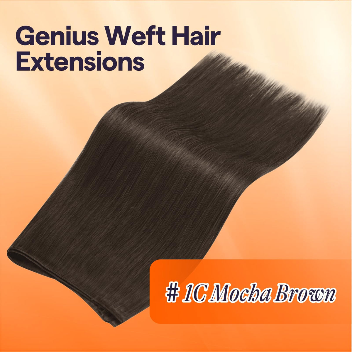 Full Shine Genius Weft Hair Extensions 22 Inch packaging