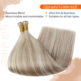 Full Shine Genius Weft Hair Extensions 22 Inch packaging