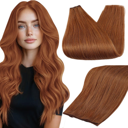 Full Shine Genius Weft Hair Extensions 24 inch front view