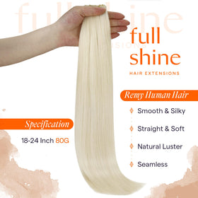 Full Shine Genius Weft Hair Extensions 24 Inch packaging