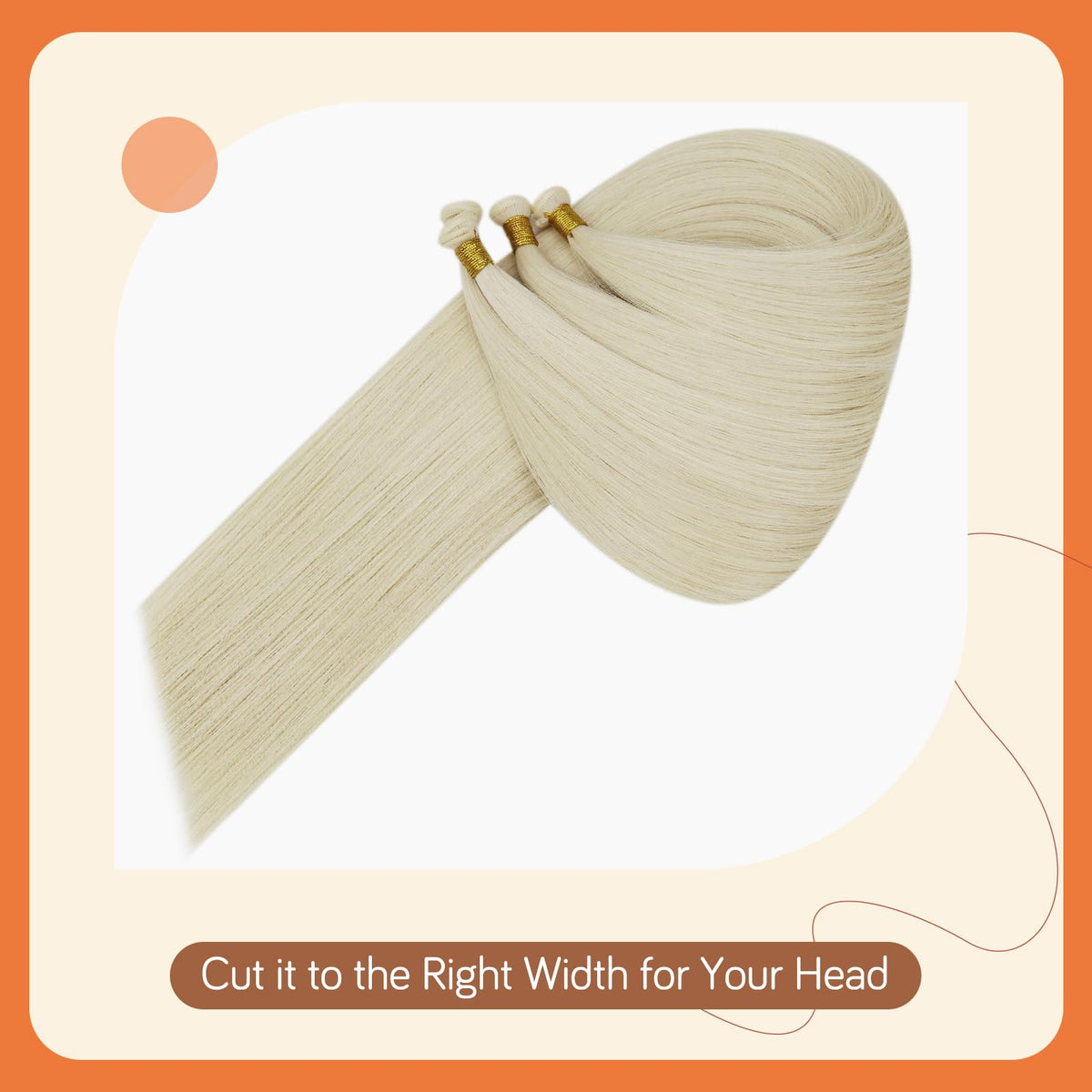 Full Shine Genius Weft Hair Extensions back view