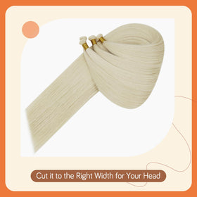 Full Shine Genius Weft Hair Extensions back view