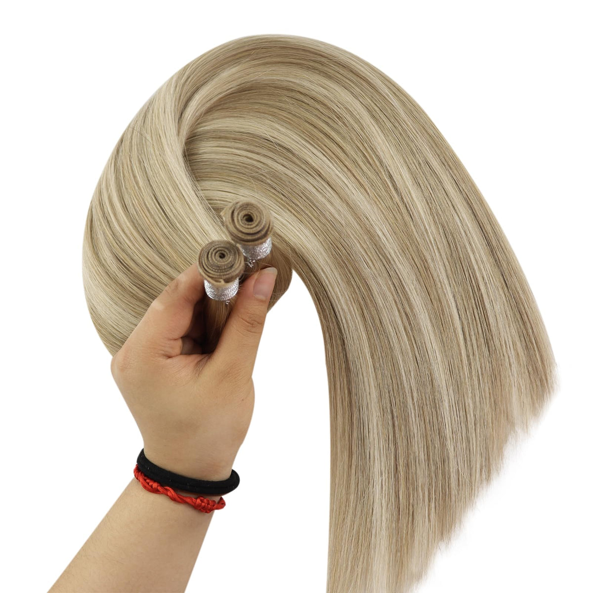 Full Shine Genius Weft Hair Extensions close-up of texture