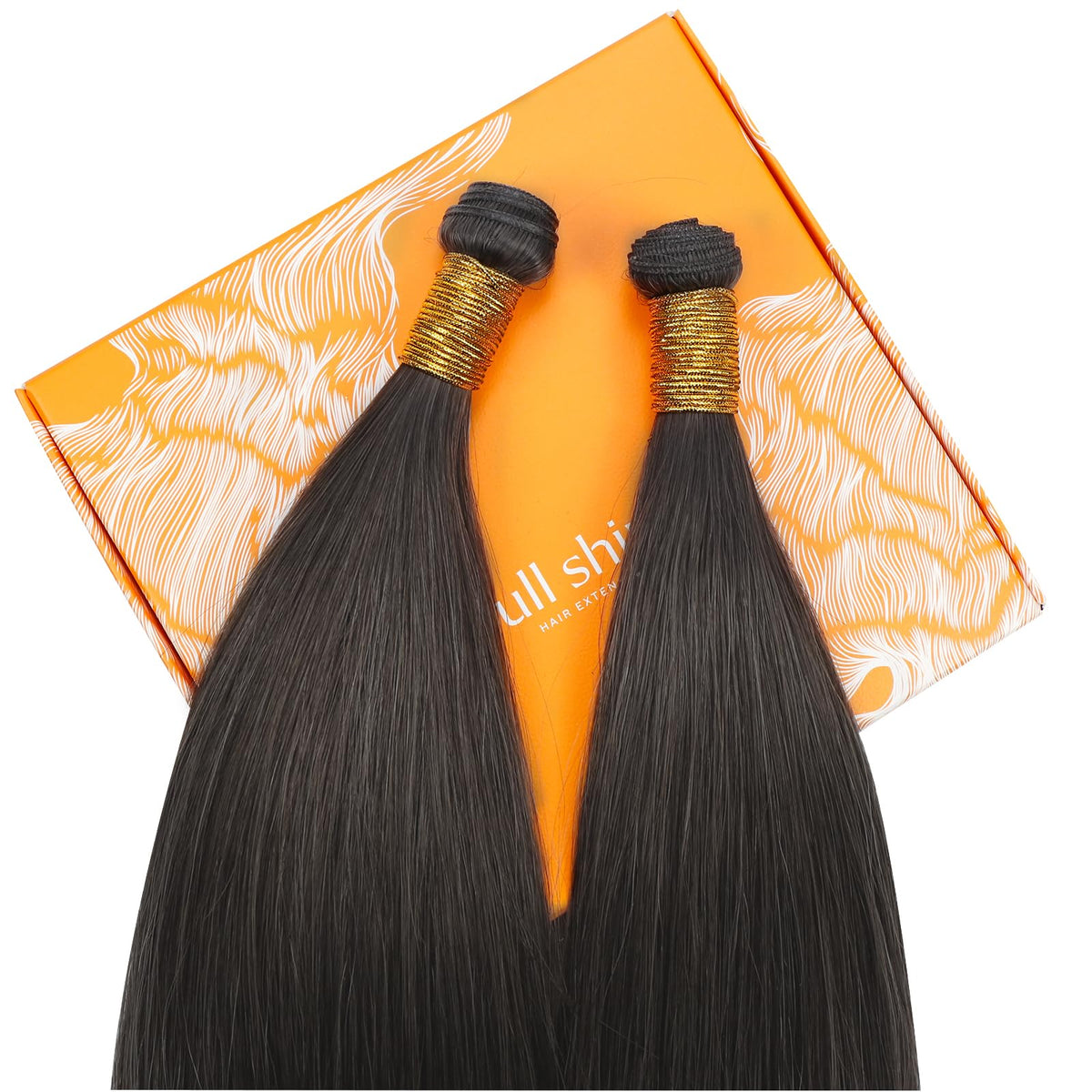 Full Shine Genius Weft Hair Extensions displayed on a mannequin