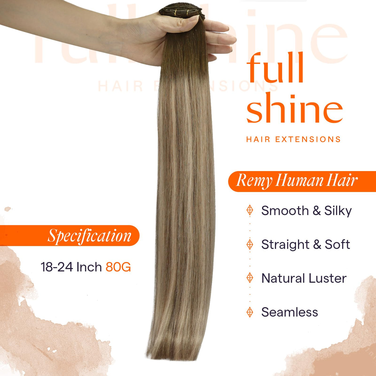 Full Shine Genius Weft Hair Extensions packaging