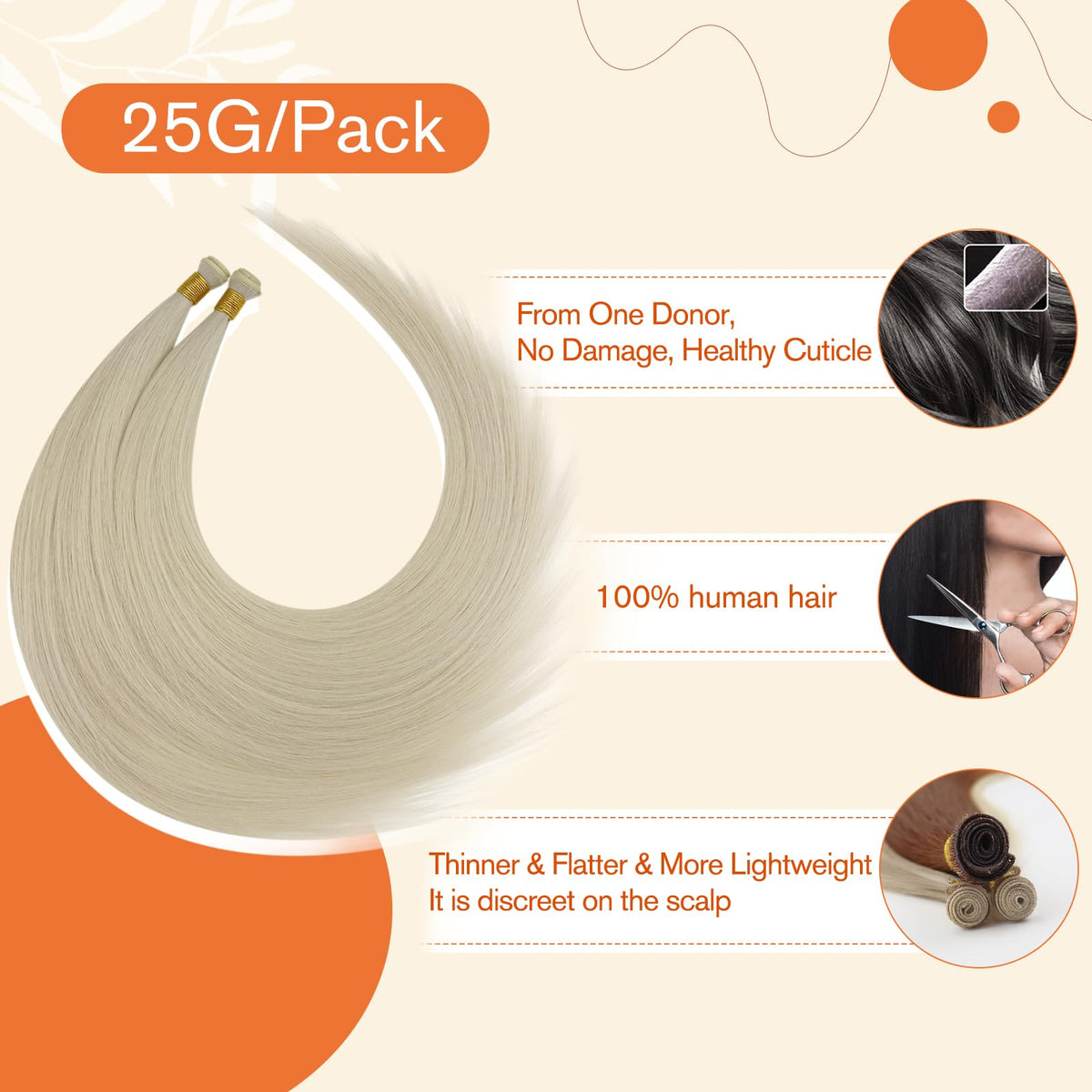 Full Shine Genius Weft Hair Extensions packaging