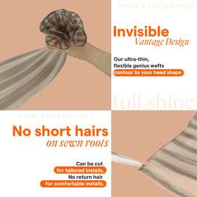 Full Shine Genius Weft Hair Extensions packaging